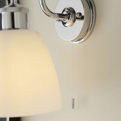 Endon 95506 - Badeværelsesvæglampe PIPER 1xE27/10W/230V IP44 poleret krom