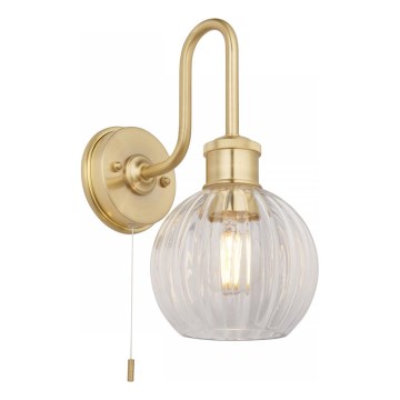 Endon 95507 - Væglampe til badeværelse KENDALL 1xE27/10W/230V IP44 messing
