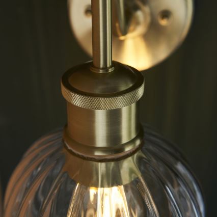 Endon 95507 - Væglampe til badeværelse KENDALL 1xE27/10W/230V IP44 messing