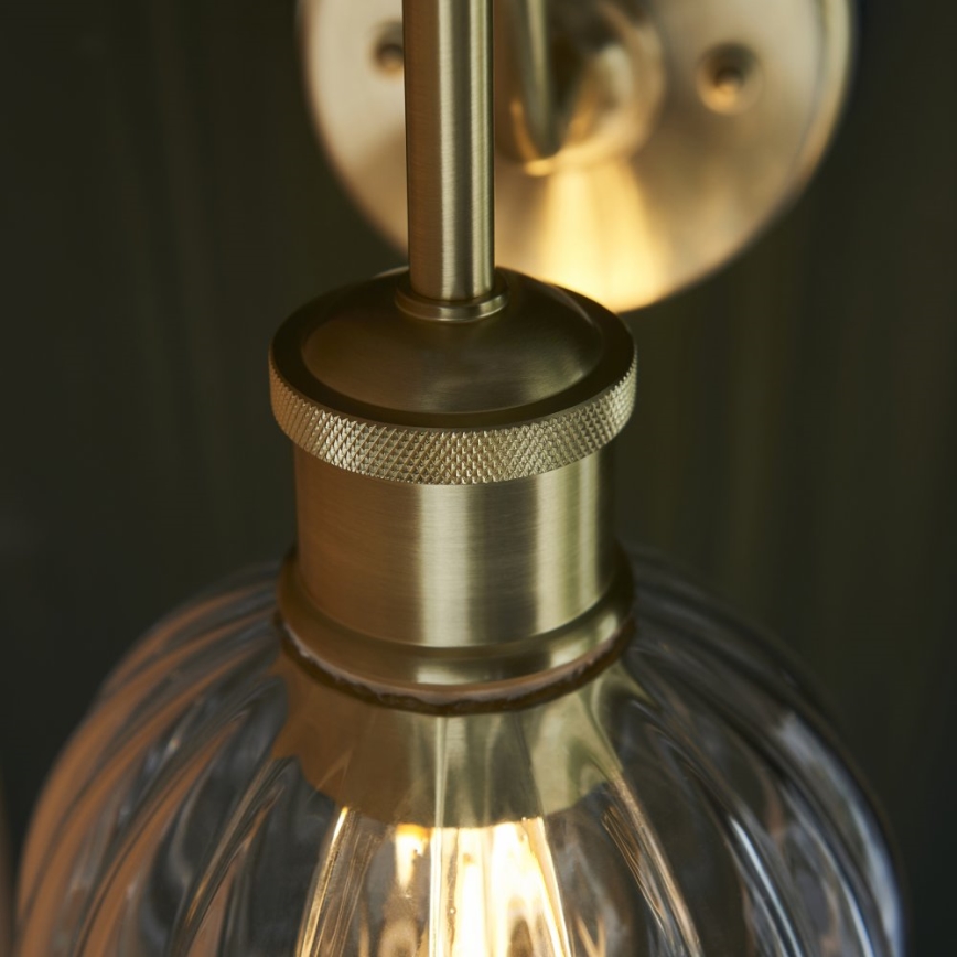Endon 95507 - Væglampe til badeværelse KENDALL 1xE27/10W/230V IP44 messing