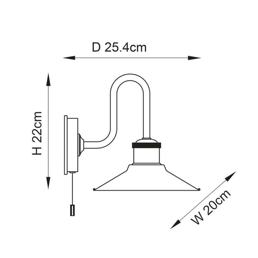 Endon 95508 - Badeværelses væglampe MARIS 1xE27/6W/230V IP44 blank krom/hvid