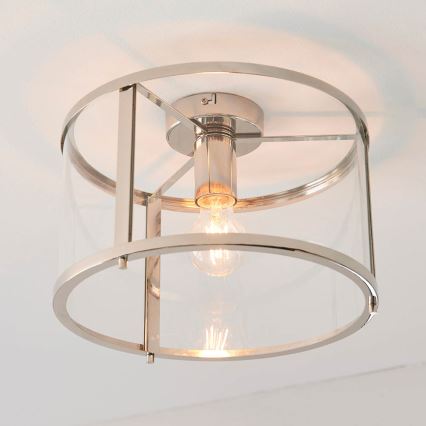 Endon 96150 - HOPTON loftlampe 1xE27/10W/230V, blank krom