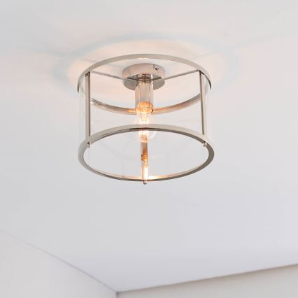 Endon 96150 - HOPTON loftlampe 1xE27/10W/230V, blank krom