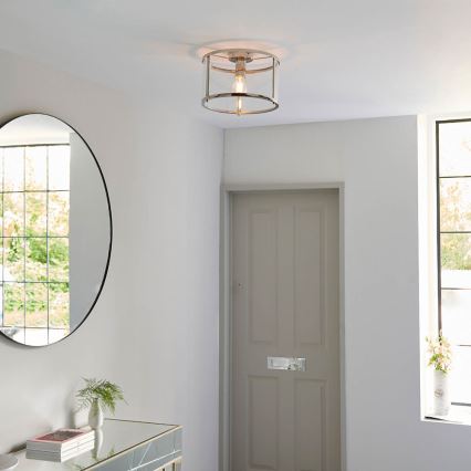 Endon 96150 - HOPTON loftlampe 1xE27/10W/230V, blank krom