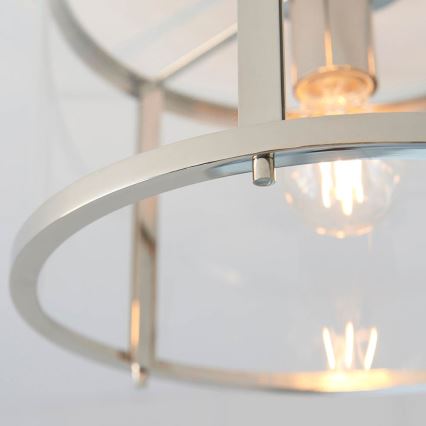 Endon 96150 - HOPTON loftlampe 1xE27/10W/230V, blank krom