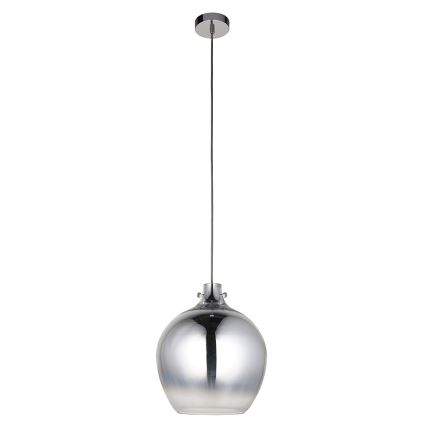 Endon 96442 - Pendel PANTHER 1xE27/10W/230V skinnende krom/røget