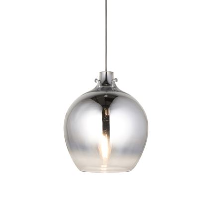 Endon 96442 - Pendel PANTHER 1xE27/10W/230V skinnende krom/røget