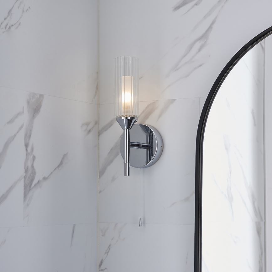 Endon 97171 - Væglampe til badeværelse NATORI 1xG9/3W/230V IP44 skinnende krom