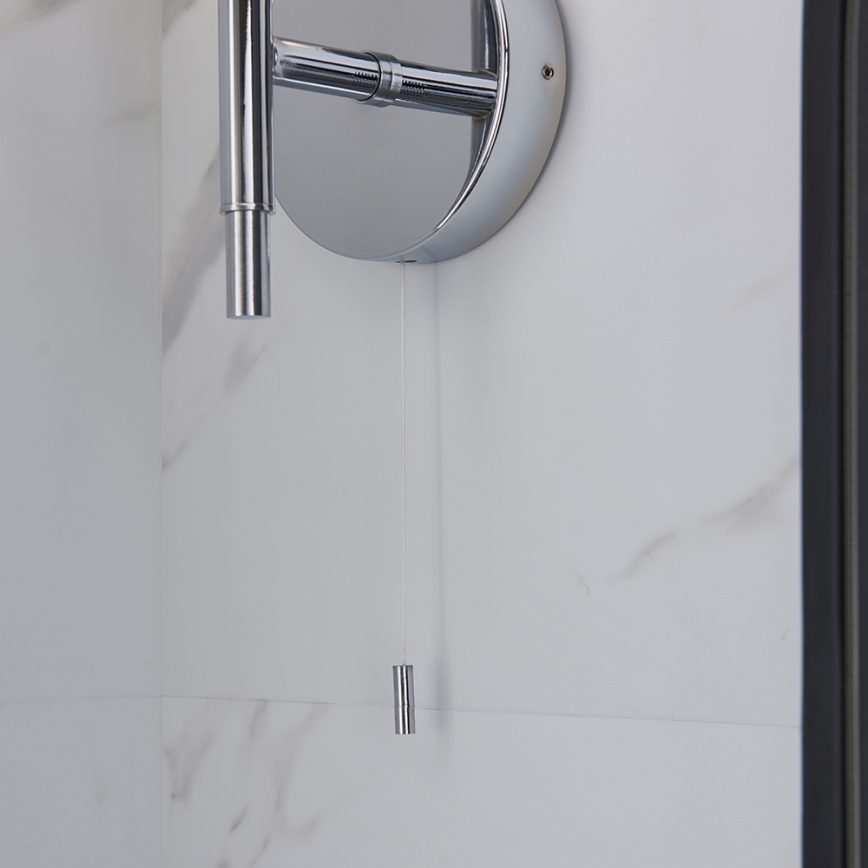 Endon 97171 - Væglampe til badeværelse NATORI 1xG9/3W/230V IP44 skinnende krom