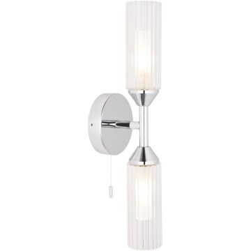 Endon 97172 - Badeværelses væglampe NATORI 2xG9/3W/230V IP44 blank krom