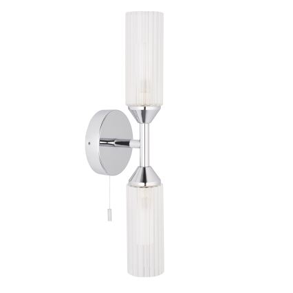 Endon 97172 - Badeværelses væglampe NATORI 2xG9/3W/230V IP44 blank krom