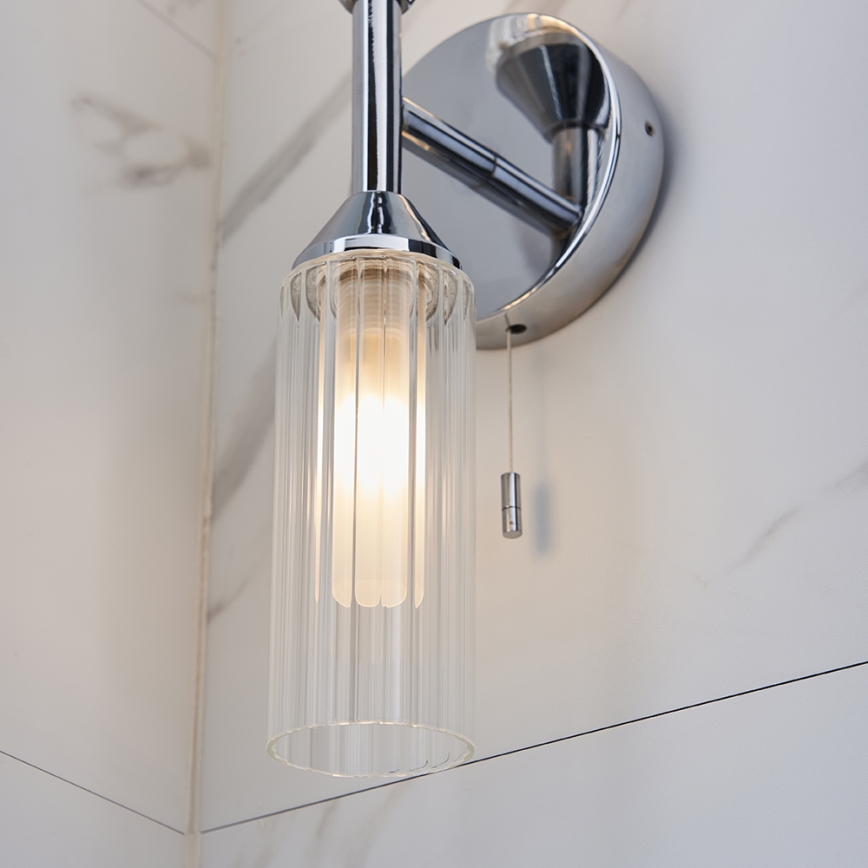 Endon 97172 - Badeværelses væglampe NATORI 2xG9/3W/230V IP44 blank krom