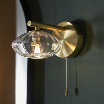 Endon 97182 - Væglampe til badeværelse MOBIAS 1xG9/3W/230V IP44 messing