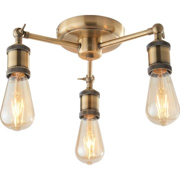 Endon 97243 - Spotlampe HAL 3xE27/10W/230V messing