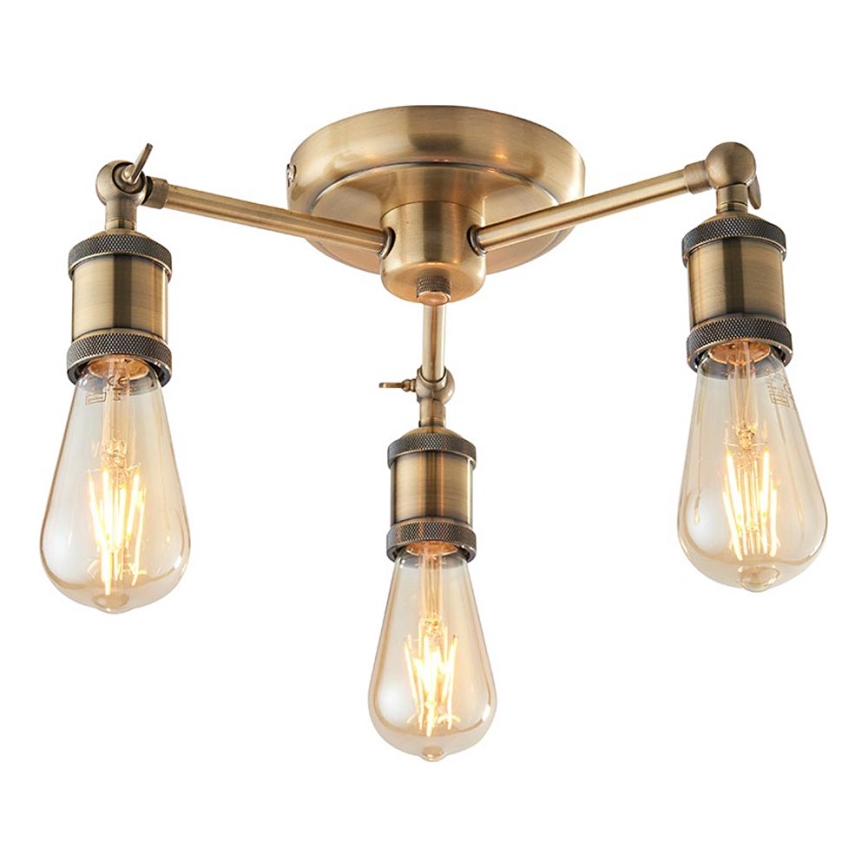 Endon 97243 - Spotlampe HAL 3xE27/10W/230V messing