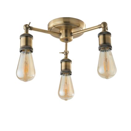 Endon 97243 - Spotlampe HAL 3xE27/10W/230V messing