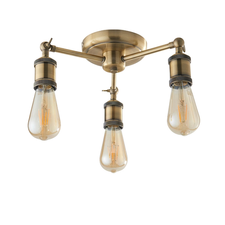 Endon 97243 - Spotlampe HAL 3xE27/10W/230V messing