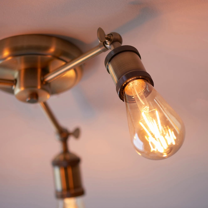 Endon 97243 - Spotlampe HAL 3xE27/10W/230V messing