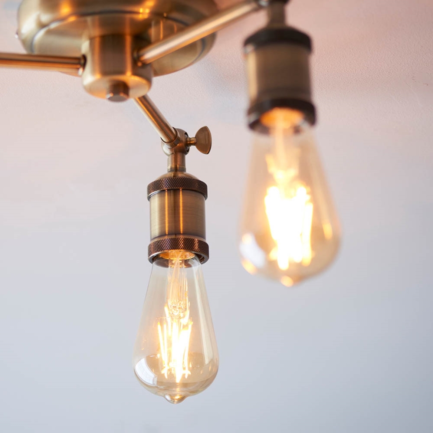 Endon 97243 - Spotlampe HAL 3xE27/10W/230V messing