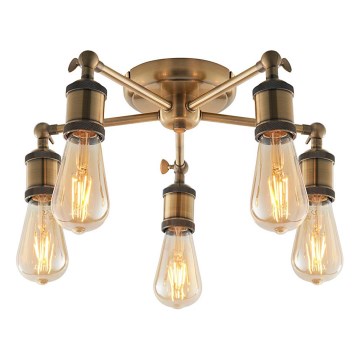 Endon 97244 - Spotlampe HAL 5xE27/10W/230V messing