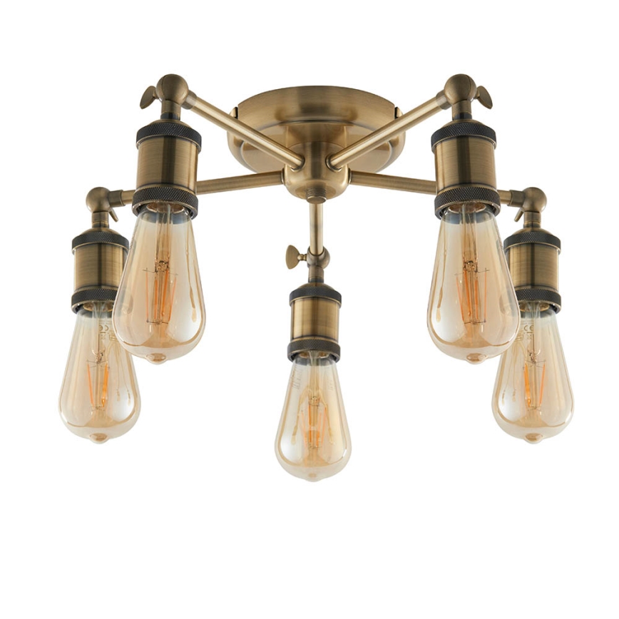 Endon 97244 - Spotlampe HAL 5xE27/10W/230V messing