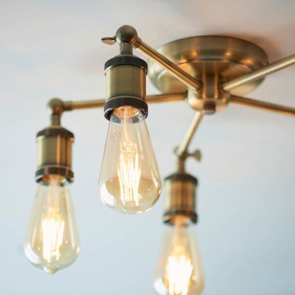 Endon 97244 - Spotlampe HAL 5xE27/10W/230V messing