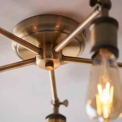Endon 97244 - Spotlampe HAL 5xE27/10W/230V messing