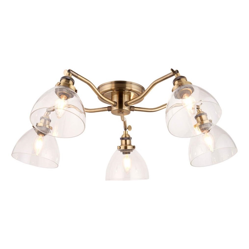 Endon 97248 - Spotlampe HANSEN 5xE14/7W/230V messing