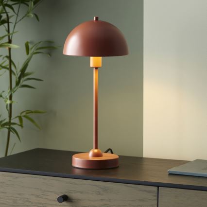 Endon 98496 - Bordlampe SAROMA 1xE14/7W/230V teglfarvet