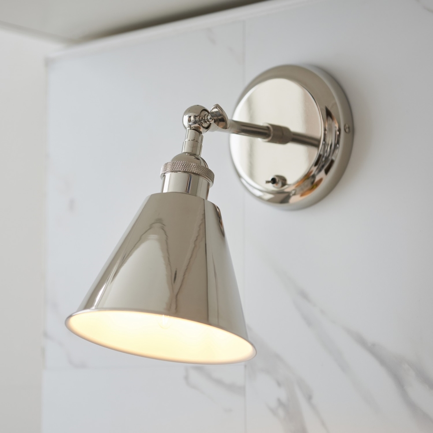 Endon 98716 - Væghængt spotlampe HALLE 1xE14/40W/230V poleret krom