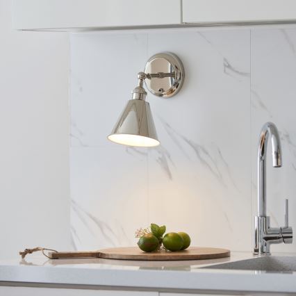 Endon 98716 - Væghængt spotlampe HALLE 1xE14/40W/230V poleret krom