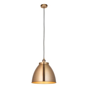Endon 98744 - Pendel på ledning FRANKLIN 1xE27/10W/230V messing