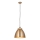 Endon 98744 - Pendel på ledning FRANKLIN 1xE27/10W/230V messing