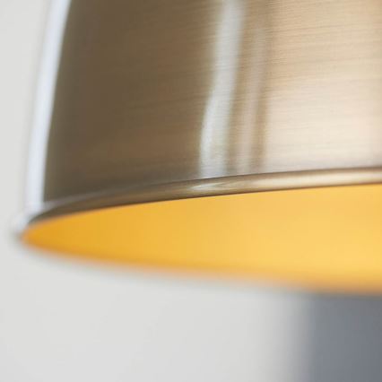 Endon 98744 - Pendel på ledning FRANKLIN 1xE27/10W/230V messing