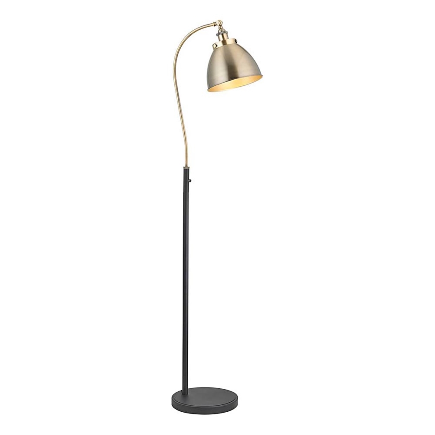 Endon 98748 - Gulvlampe FRANKLIN 1xE27/10W/230V messing/sort
