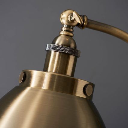 Endon 98748 - Gulvlampe FRANKLIN 1xE27/10W/230V messing/sort
