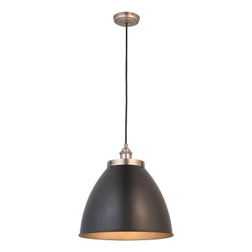 Endon 98749 - Loftpendel med wireophæng FRANKLIN 1xE27/10W/230V sort/messing
