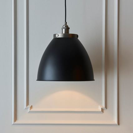 Endon 98749 - Loftpendel med wireophæng FRANKLIN 1xE27/10W/230V sort/messing