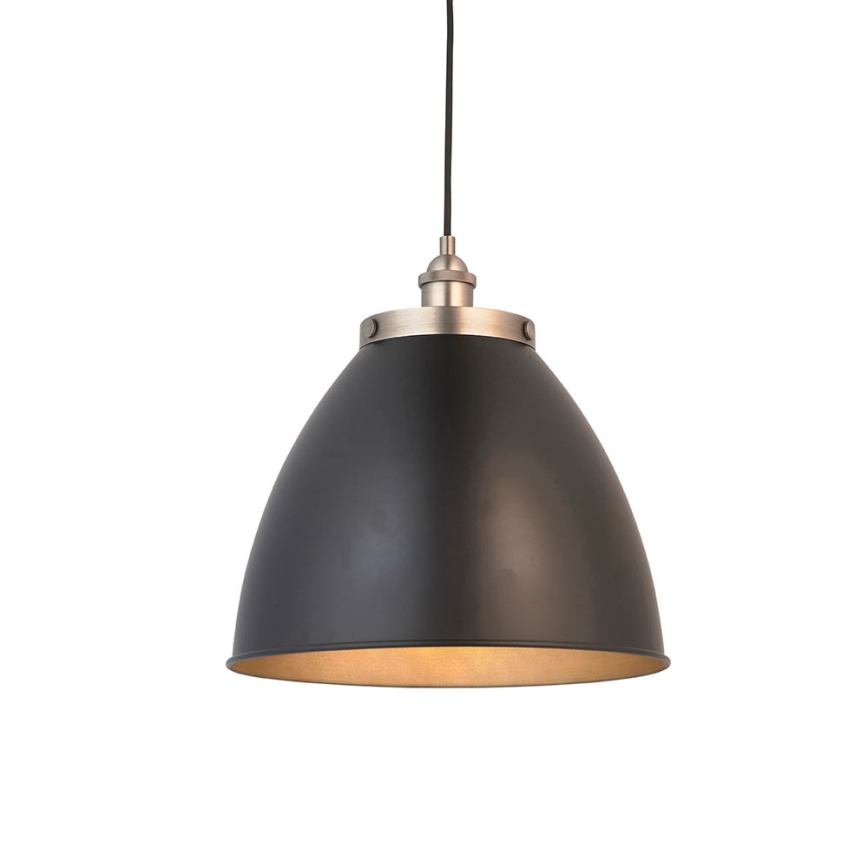 Endon 98749 - Loftpendel med wireophæng FRANKLIN 1xE27/10W/230V sort/messing