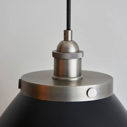 Endon 98749 - Loftpendel med wireophæng FRANKLIN 1xE27/10W/230V sort/messing