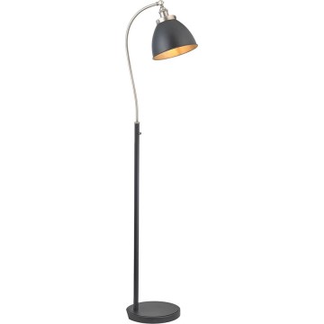 Endon 98753 - Gulvlampe FRANKLIN 1xE27/10W/230V mat krom/antracit