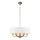 Endon 98933 - Pendel med kædeophæng HIGHCLERE 6xE14/40W/230V hvid/messing