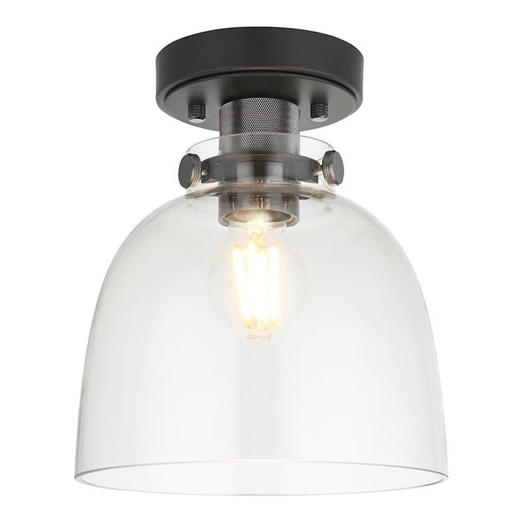 Endon 99106 - Loftlampe URBAN 1xE27/10W/230V sort/transparent