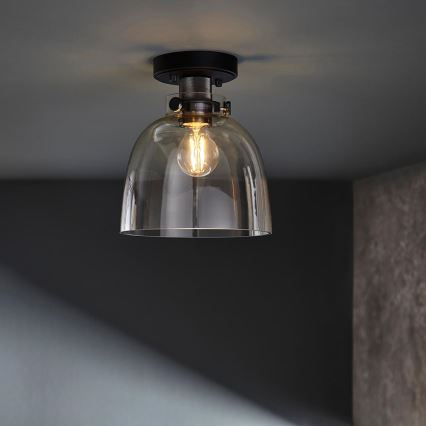 Endon 99106 - Loftlampe URBAN 1xE27/10W/230V sort/transparent