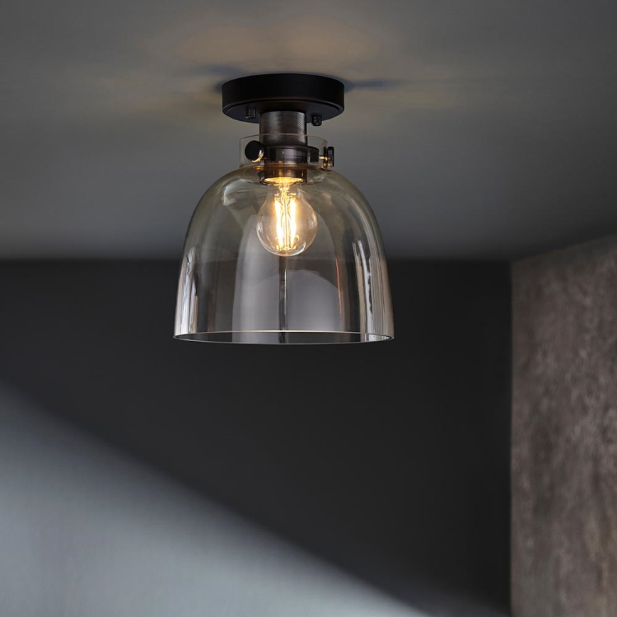 Endon 99106 - Loftlampe URBAN 1xE27/10W/230V sort/transparent