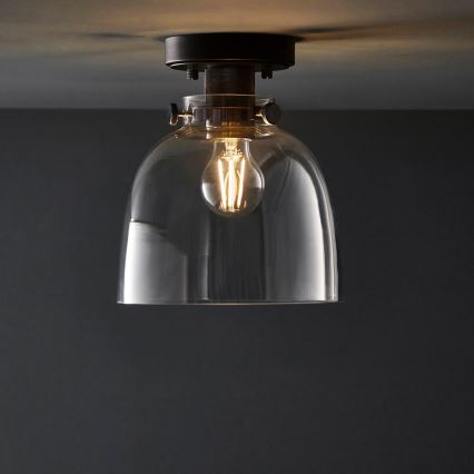Endon 99106 - Loftlampe URBAN 1xE27/10W/230V sort/transparent