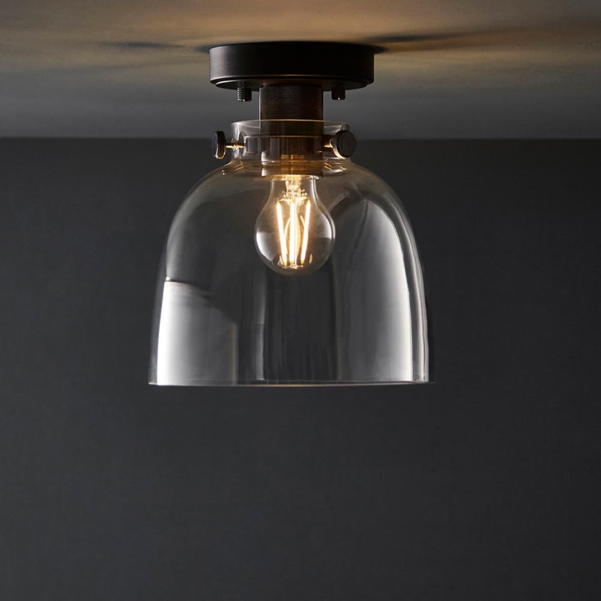 Endon 99106 - Loftlampe URBAN 1xE27/10W/230V sort/transparent
