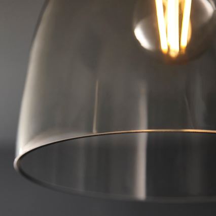 Endon 99106 - Loftlampe URBAN 1xE27/10W/230V sort/transparent