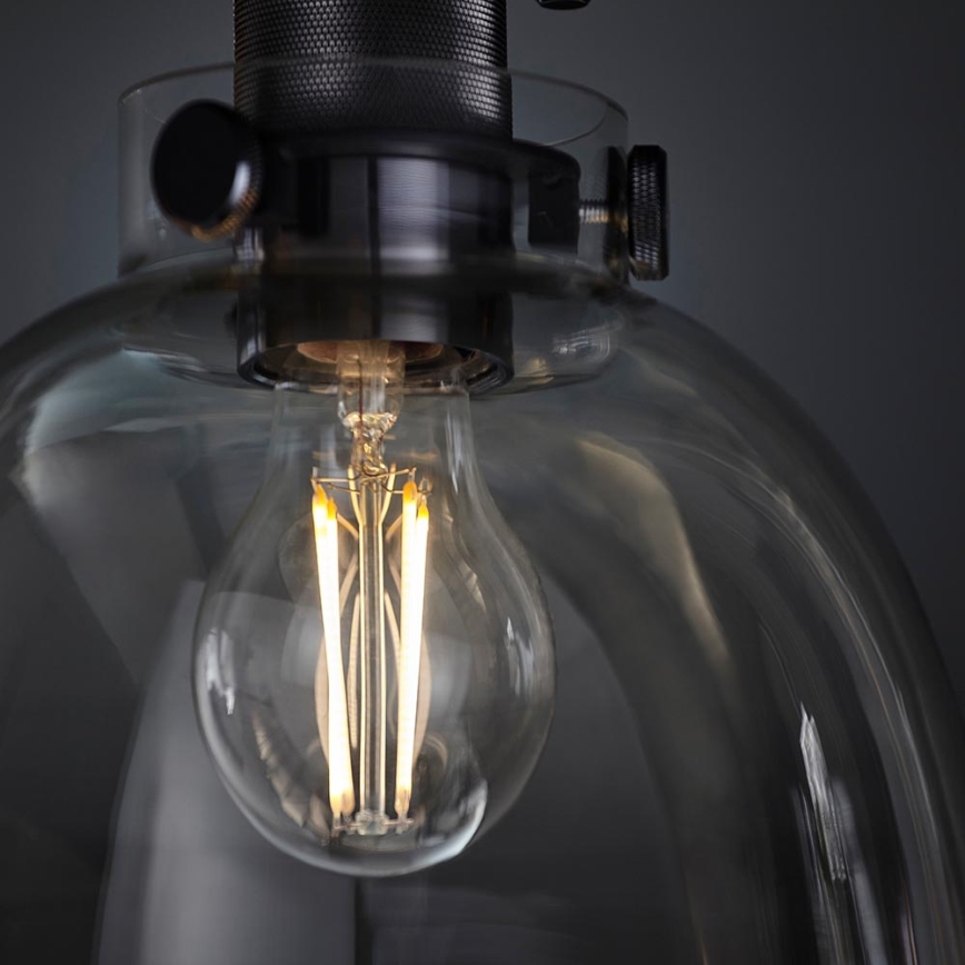 Endon 99106 - Loftlampe URBAN 1xE27/10W/230V sort/transparent