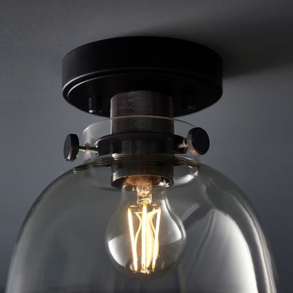Endon 99106 - Loftlampe URBAN 1xE27/10W/230V sort/transparent